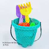 Kids Beach Bucket & Sand Play Set – 5 Pcs Sand Toys for Outdoor Fun